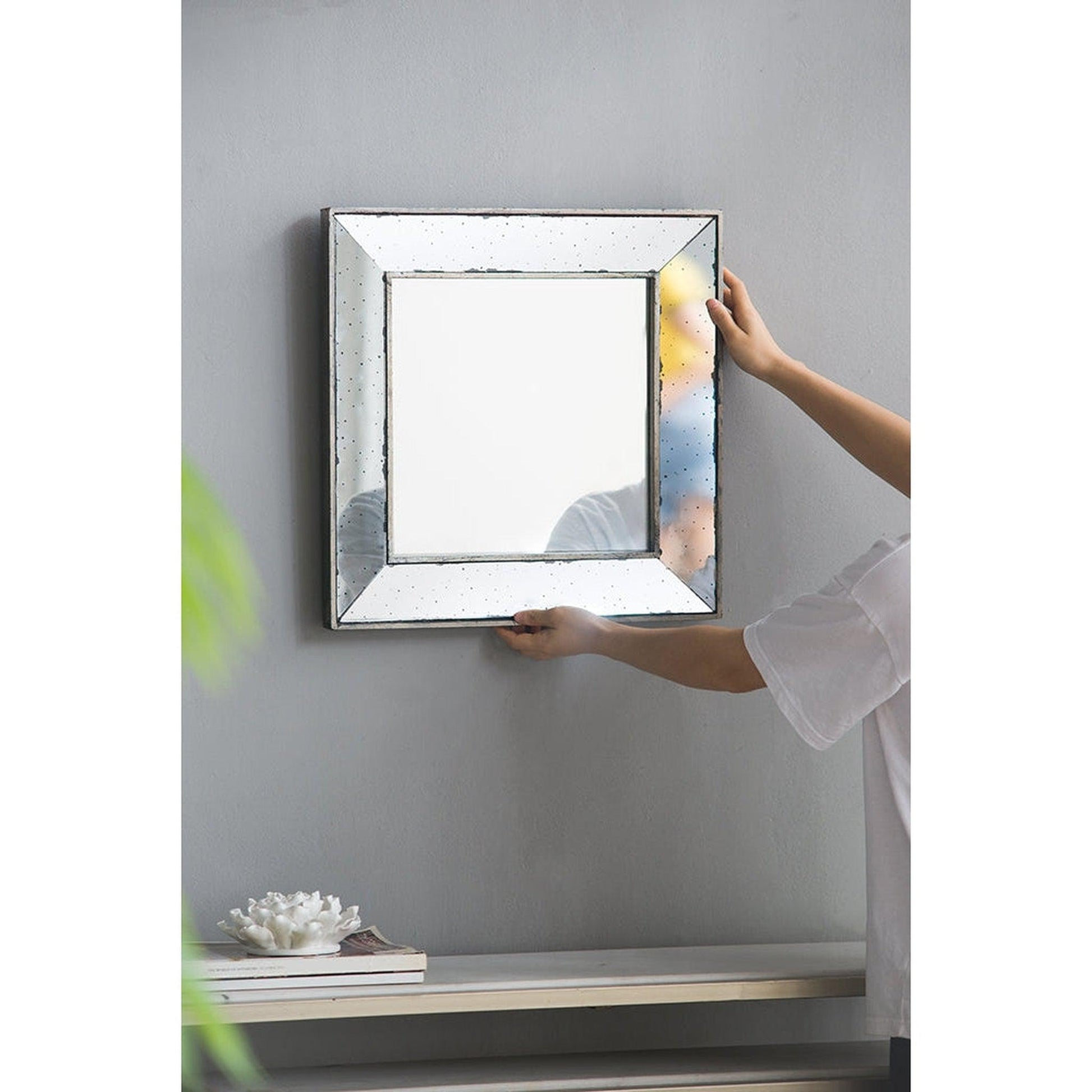 MirrorChic Moderna Crosshatch Silver 3 in. - 30 in. x 42 in. DIY Mirror  Frame Kit, Mirror Not Included - Yahoo Shopping