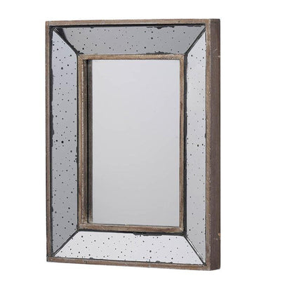 A&B Home Marion 9" x 12" Bundle of 86 Square Silver Wood Frame Wall-Mounted Mirror