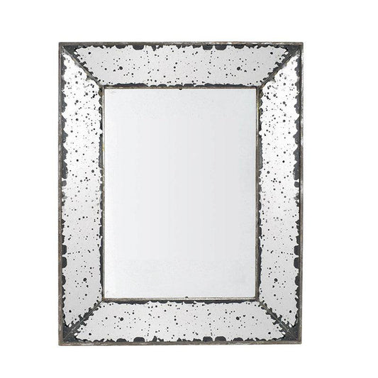 A&B Home Marion 9" x 12" Bundle of 86 Square Silver Wood Frame Wall-Mounted Mirror