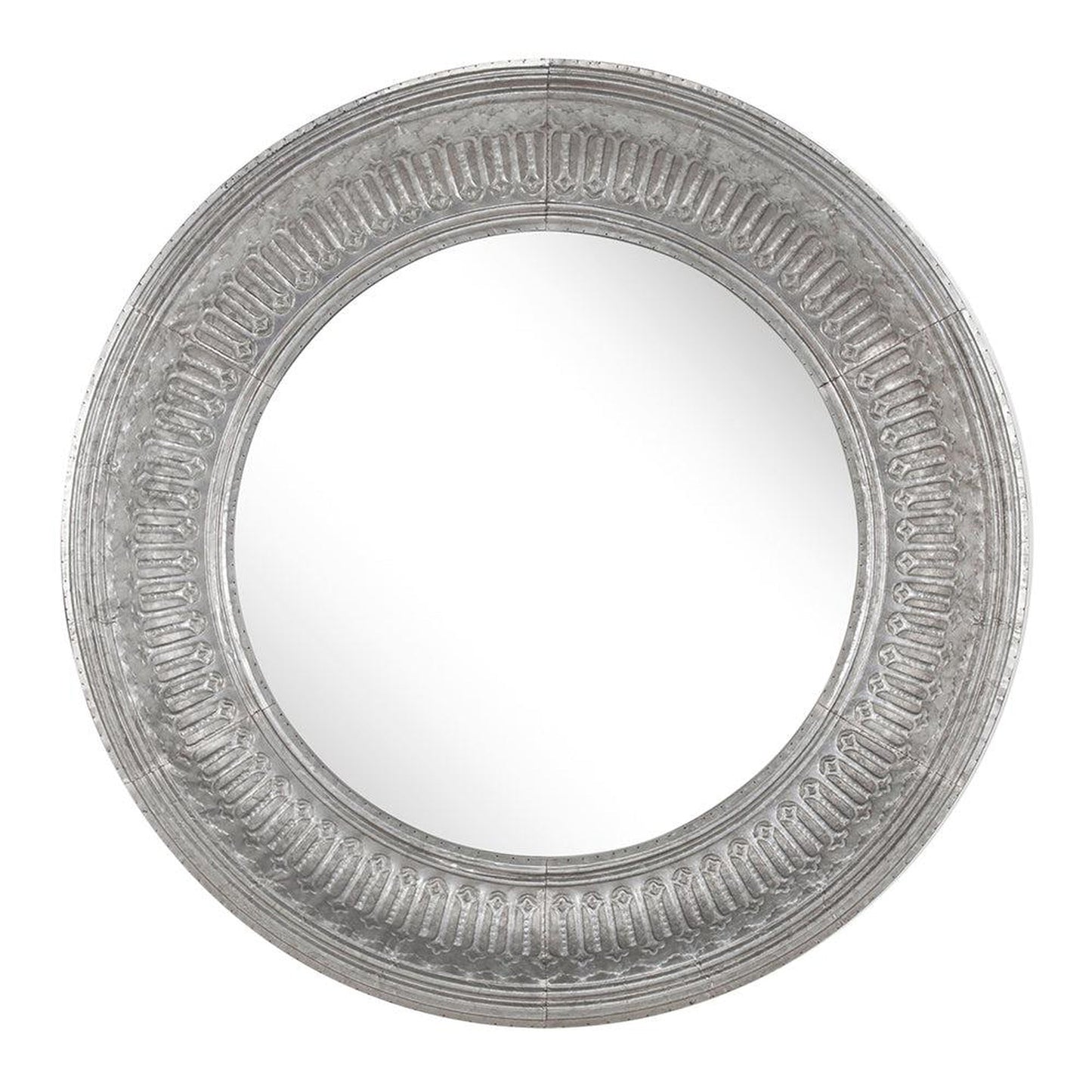 A&B Home Matis 45" x 45" Bundle of 8 Round Silver Frame Wall-Mounted Mirror