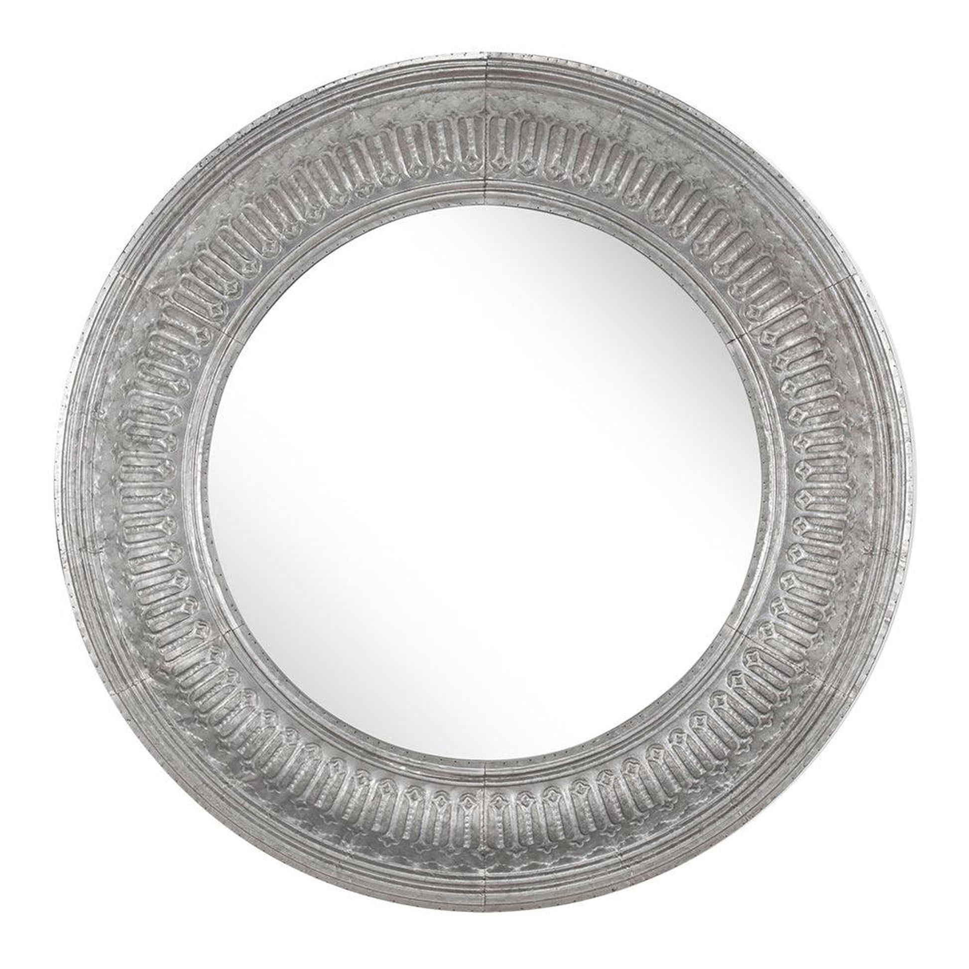 A&B Home Matis 45" x 45" Bundle of 8 Round Silver Frame Wall-Mounted Mirror