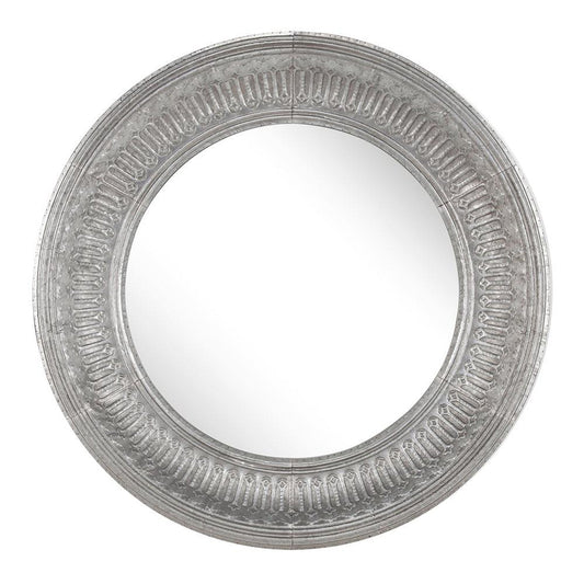 A&B Home Matis 45" x 45" Bundle of 8 Round Silver Frame Wall-Mounted Mirror