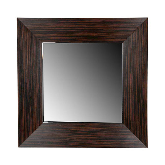 A&B Home Mylo 24" x 24" Bundle of 14 Square Brown Wood Frame Wall-Mounted Mirror