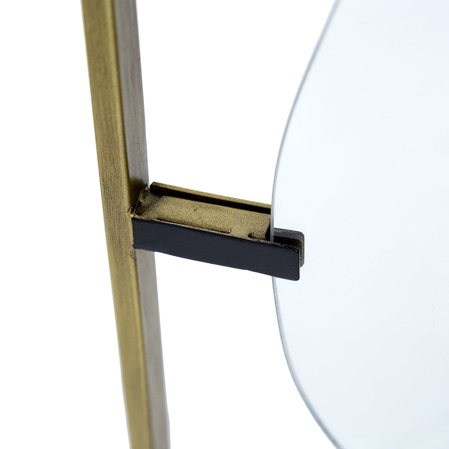 A&B Home Poppy 28" x 60" Bundle of 6 Rectangular Gold Metal Frame Wall-Mounted With Unique Cut Shaped Mirror
