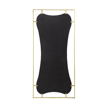 A&B Home Poppy 28" x 60" Bundle of 9 Rectangular Gold Metal Frame Wall-Mounted With Unique Cut Shaped Mirror