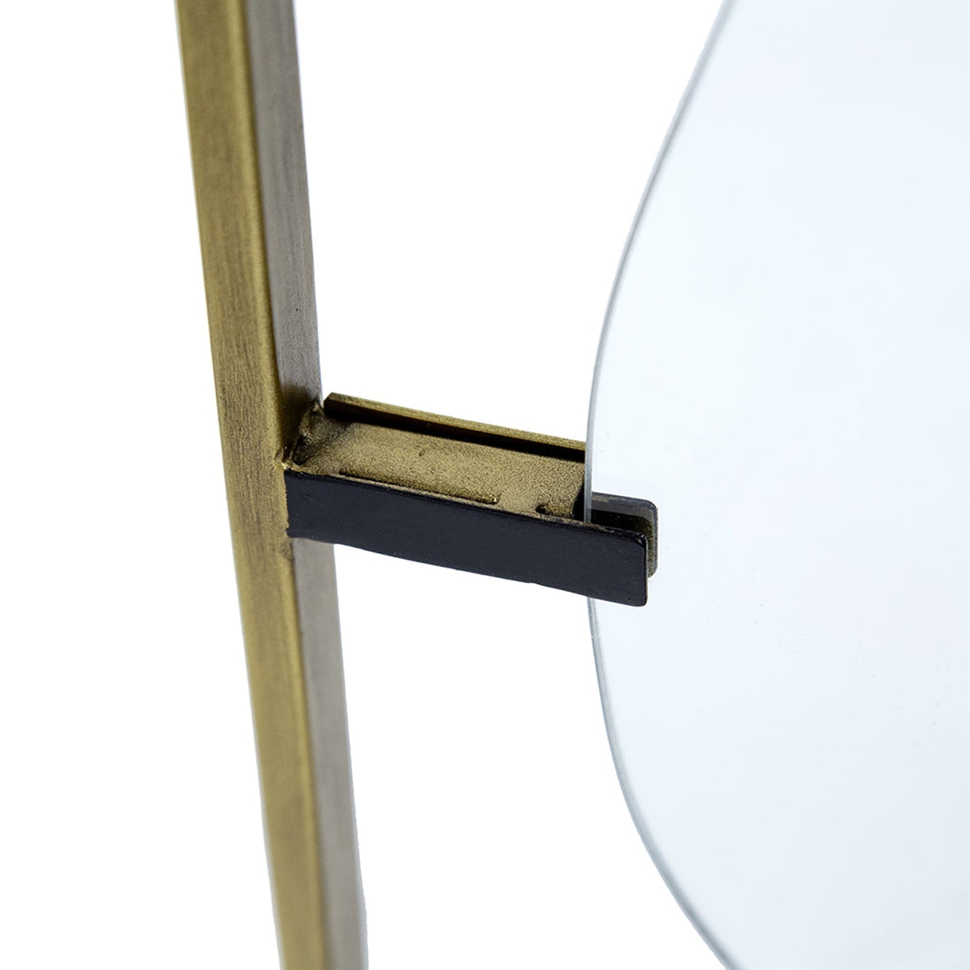 A&B Home Poppy 28" x 60" Bundle of 9 Rectangular Gold Metal Frame Wall-Mounted With Unique Cut Shaped Mirror
