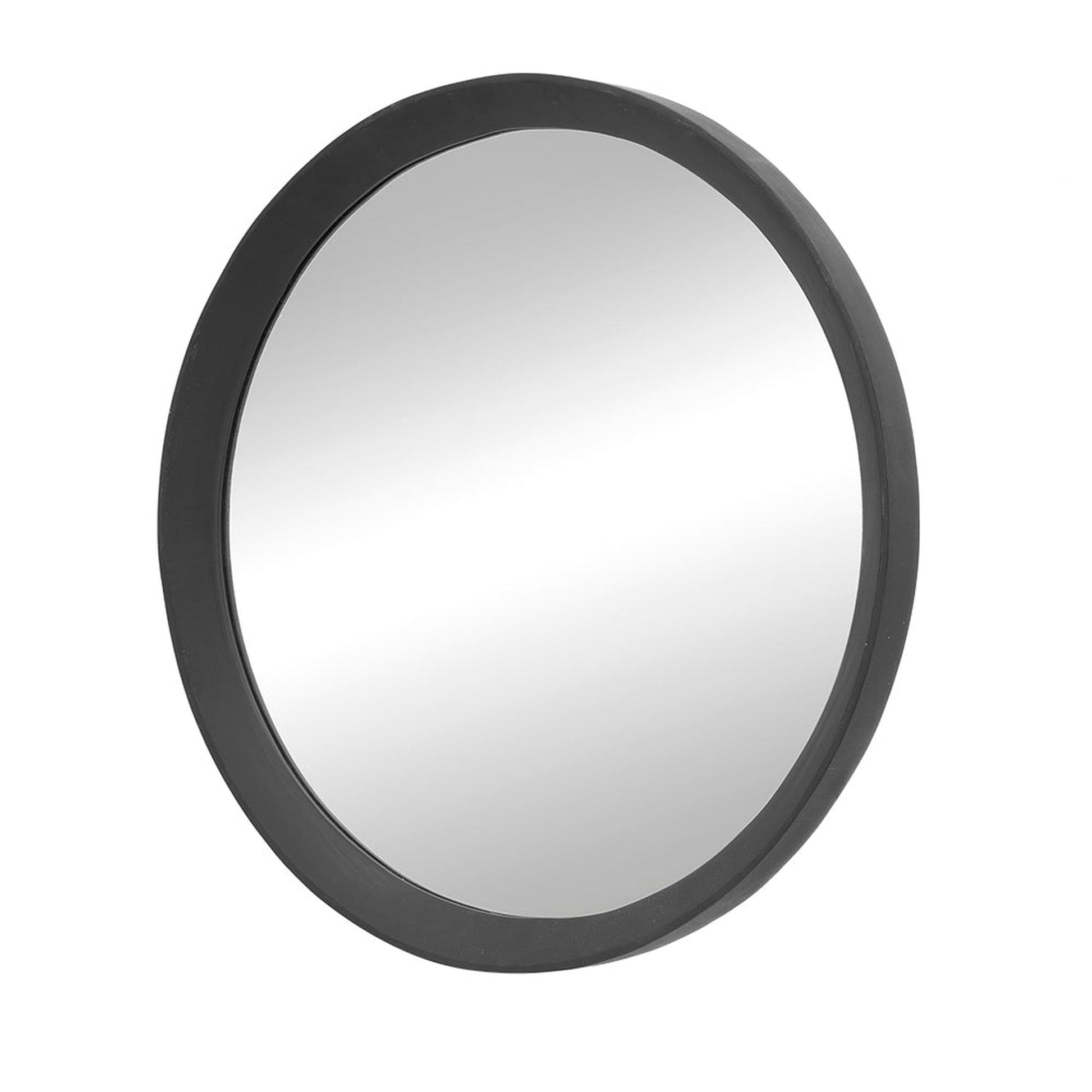 Circal Black Round Mirror