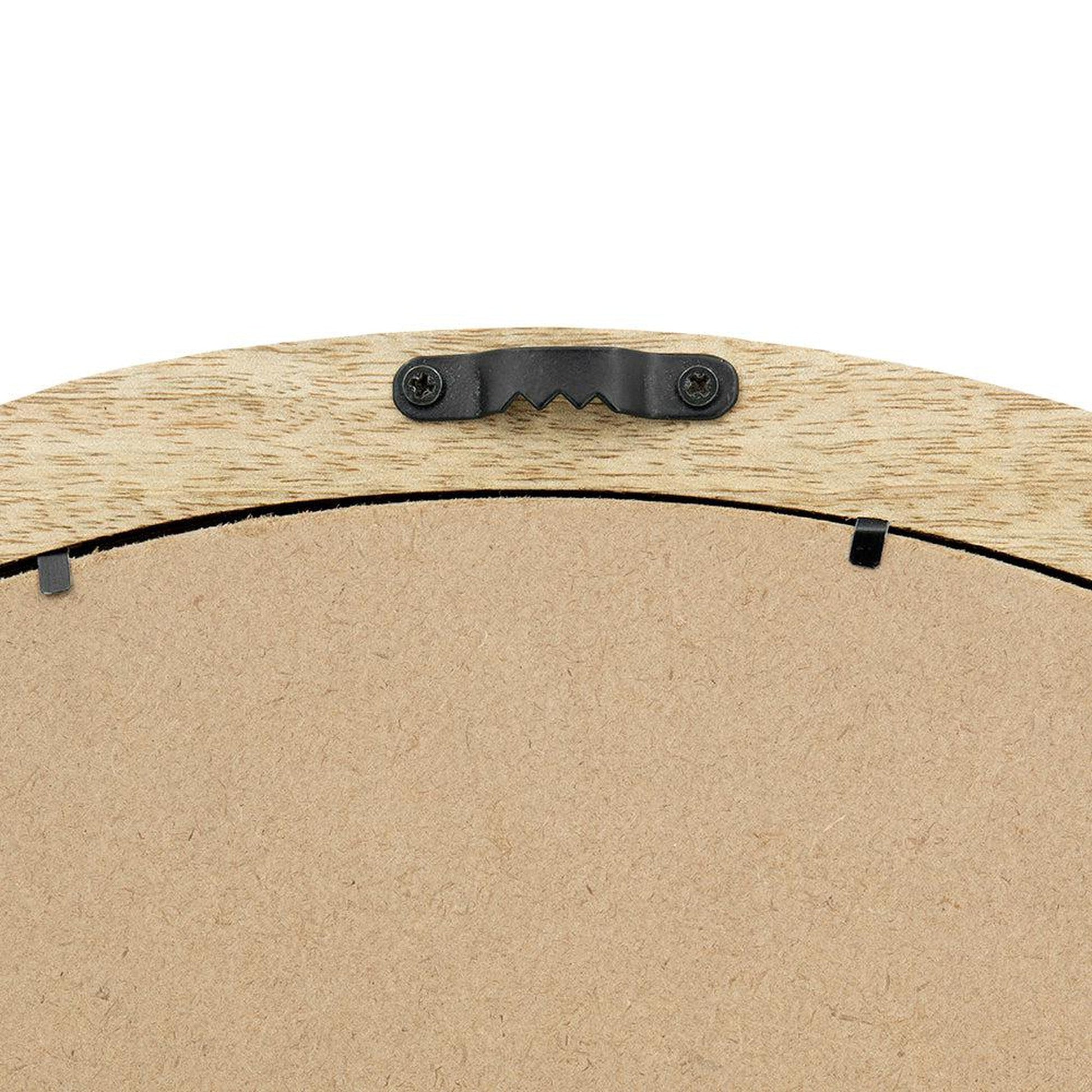 A&B Home Porthole 20" x 20" Bundle of 48 Round Brown Mango Wood Frame Wall-Mounted Mirror