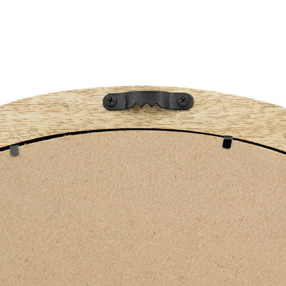 A&B Home Porthole 20" x 20" Bundle of 48 Round Brown Mango Wood Frame Wall-Mounted Mirror