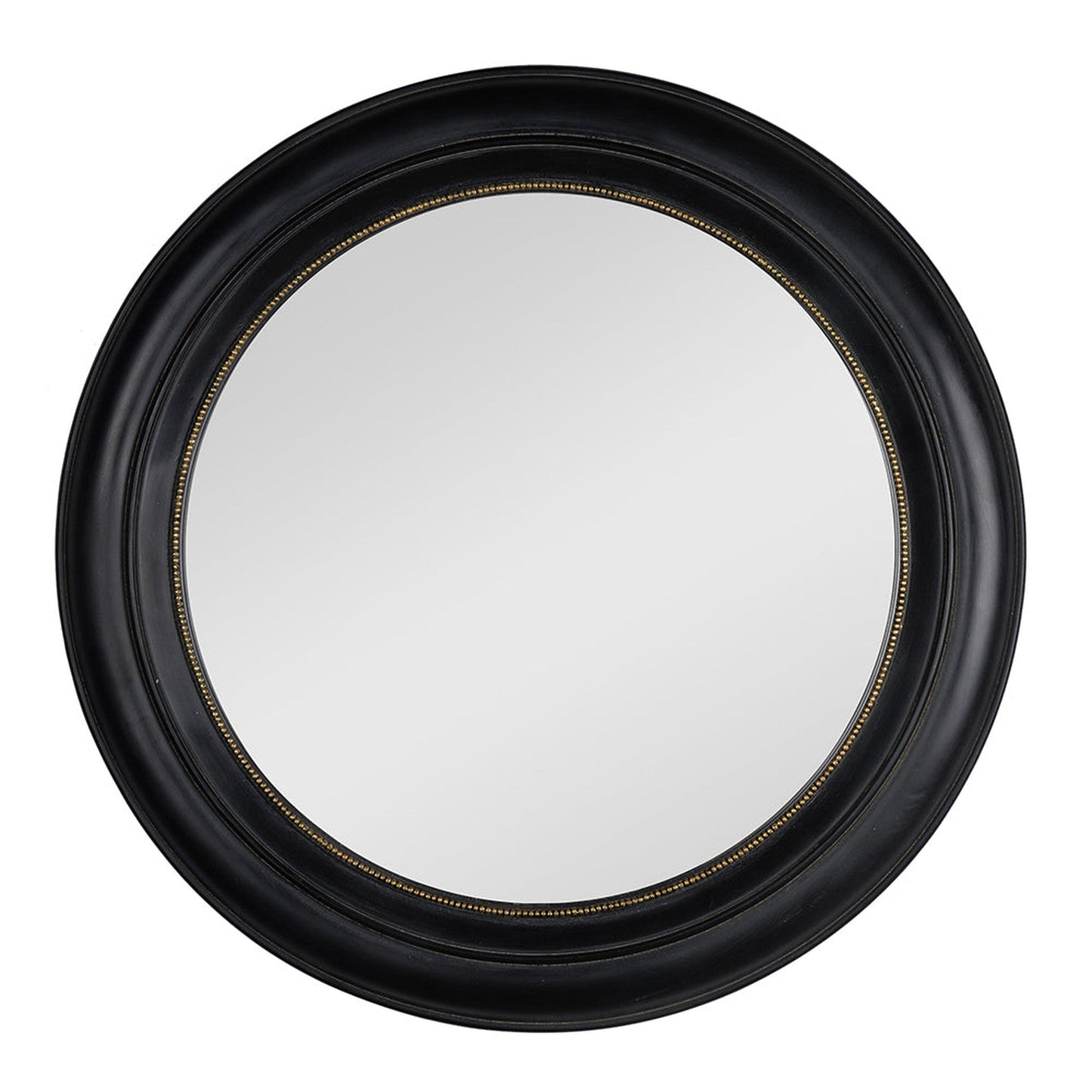 A&B Home Sable 21" x 21" Bundle of 30 Round Thick Black Framed Wall-Mounted Mirror
