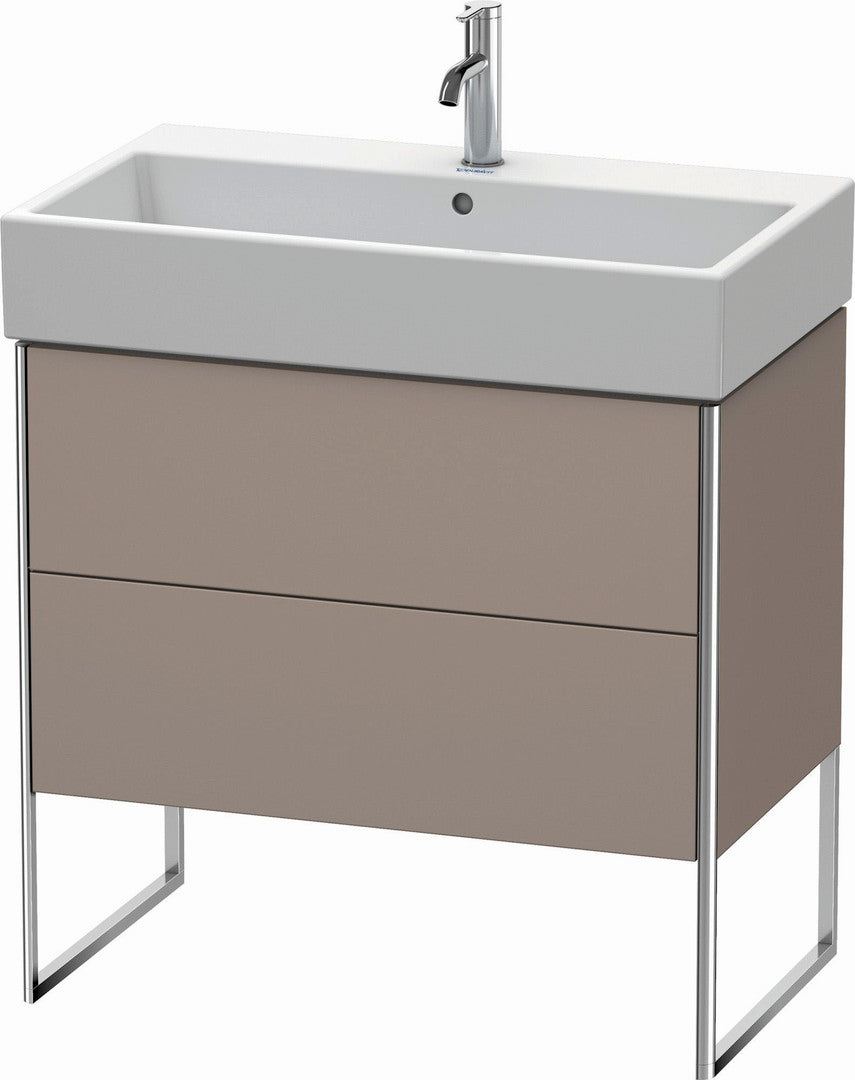 Duravit XSquare 31" Basalt Two Drawer Floorstanding Vanity Unit (XS447504343)