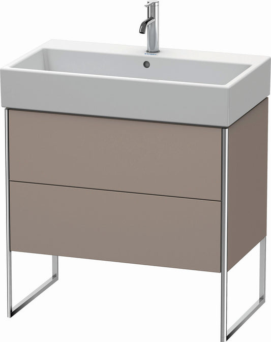 Duravit XSquare 31" Basalt Two Drawer Floorstanding Vanity Unit (XS447504343)