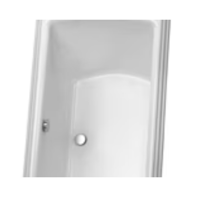 Toto Clayton Acrylic Soaker Bathtub With Brushed Nickel Grab Bar