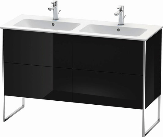 Duravit XSquare 50" Black Two Drawer Floorstanding Vanity Unit (XS444904040)