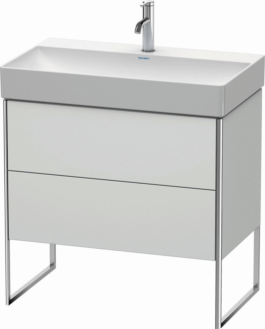 Duravit XSquare 31" White Satin Matt Two Drawer Floorstanding Vanity Unit (XS444303636)