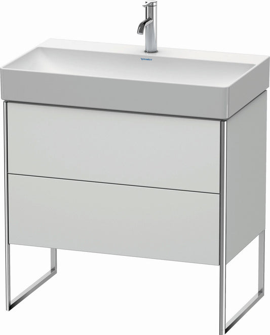 Duravit XSquare 31" White Satin Matt Two Drawer Floorstanding Vanity Unit (XS444303636)