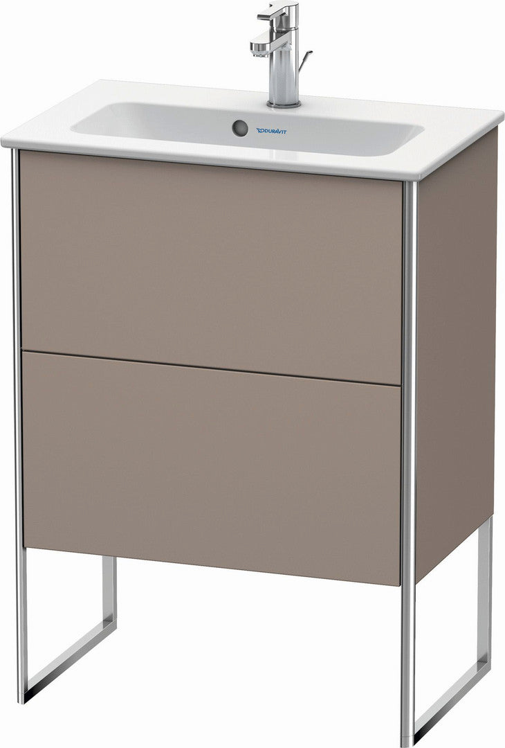 Duravit XSquare 24" Basalt Two Drawer Floorstanding Vanity Unit (XS445404343)