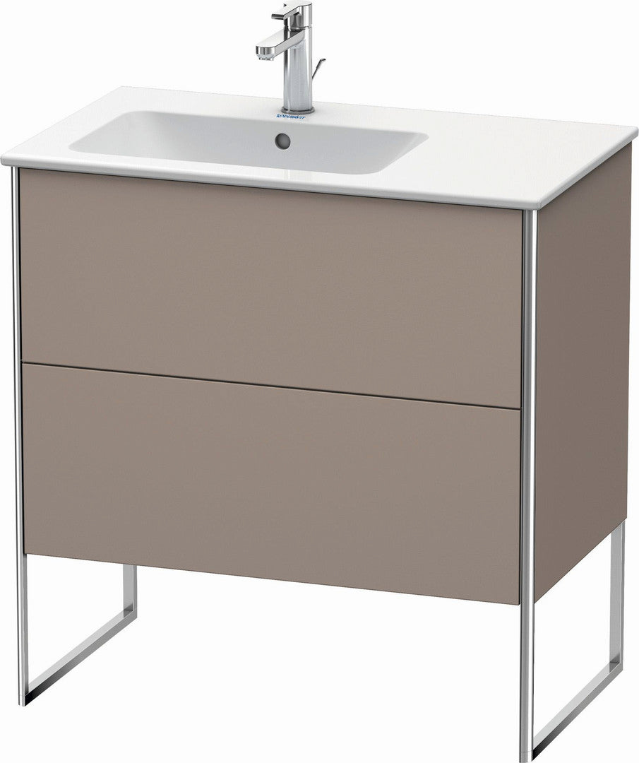 Duravit XSquare 32" Basalt Two Drawer Floorstanding Vanity Unit (XS445004343)