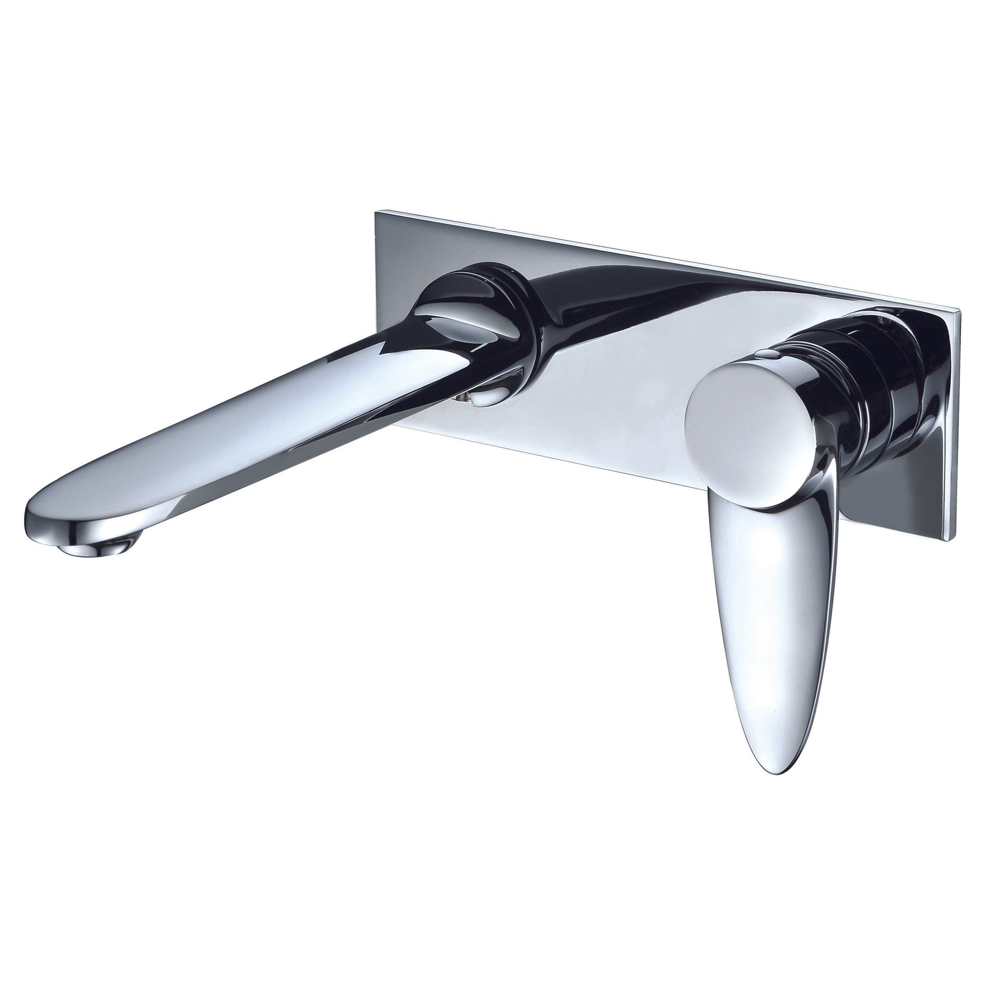 ALFI Brand AB1772-PC Polished Chrome Wall-Mounted Brass Bathroom Sink Faucet With Single Lever