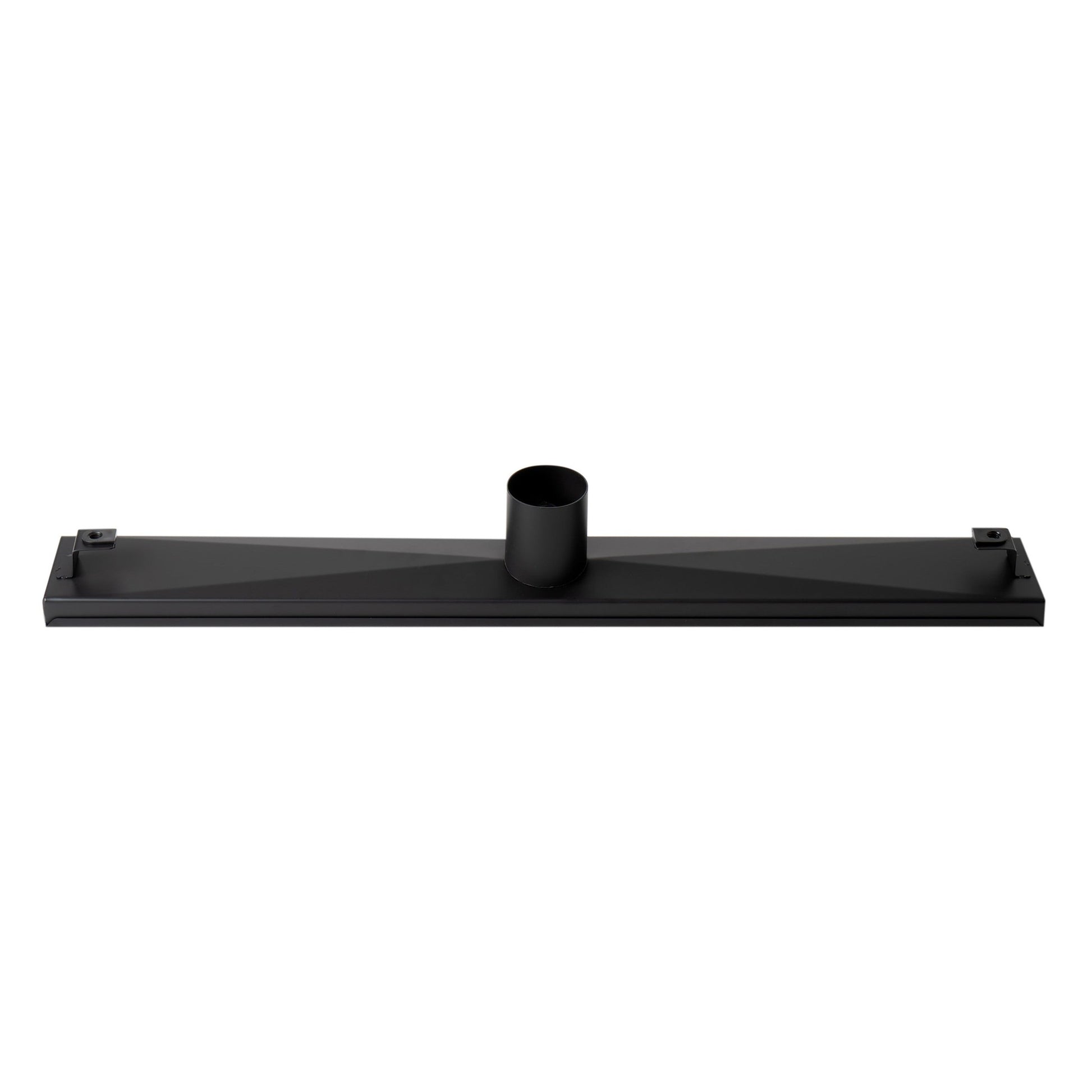 ALFI Brand ABLD24B-BM 24" Black Matte Stainless Steel Rectangle Linear Shower Drain With Solid Cover