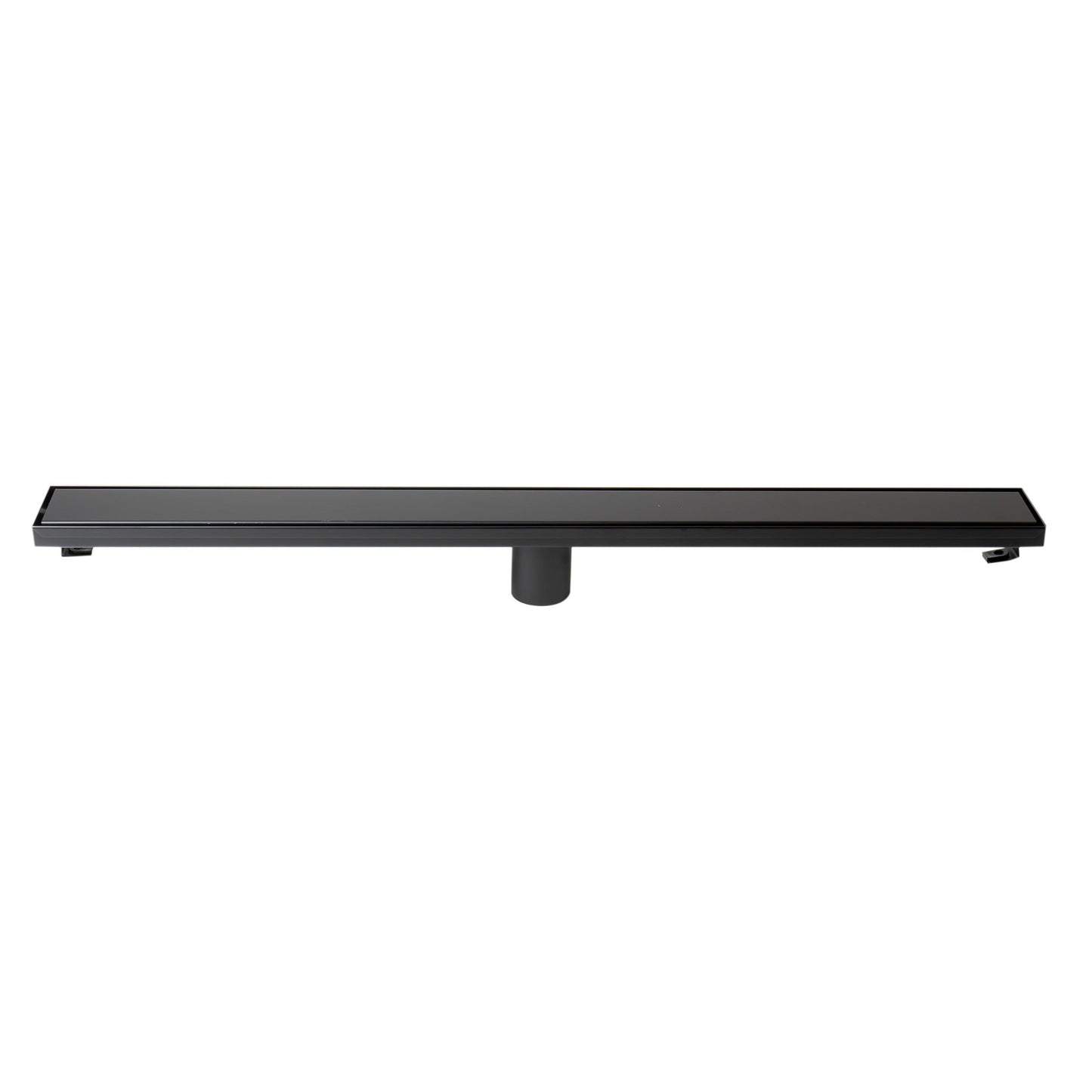 ALFI Brand ABLD32B-BM 32" Black Matte Stainless Steel Rectangle Linear Shower Drain With Solid Cover