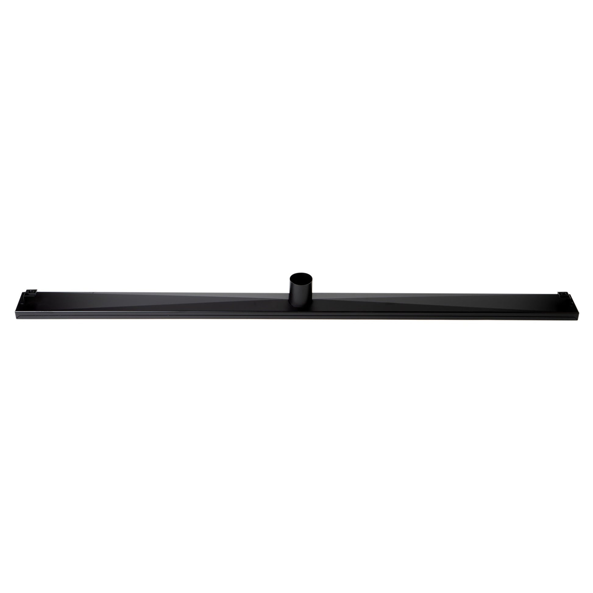 ALFI Brand ABLD47C-BM 47" Black Matte Stainless Steel Rectangle Linear Shower Drain With Groove Holes