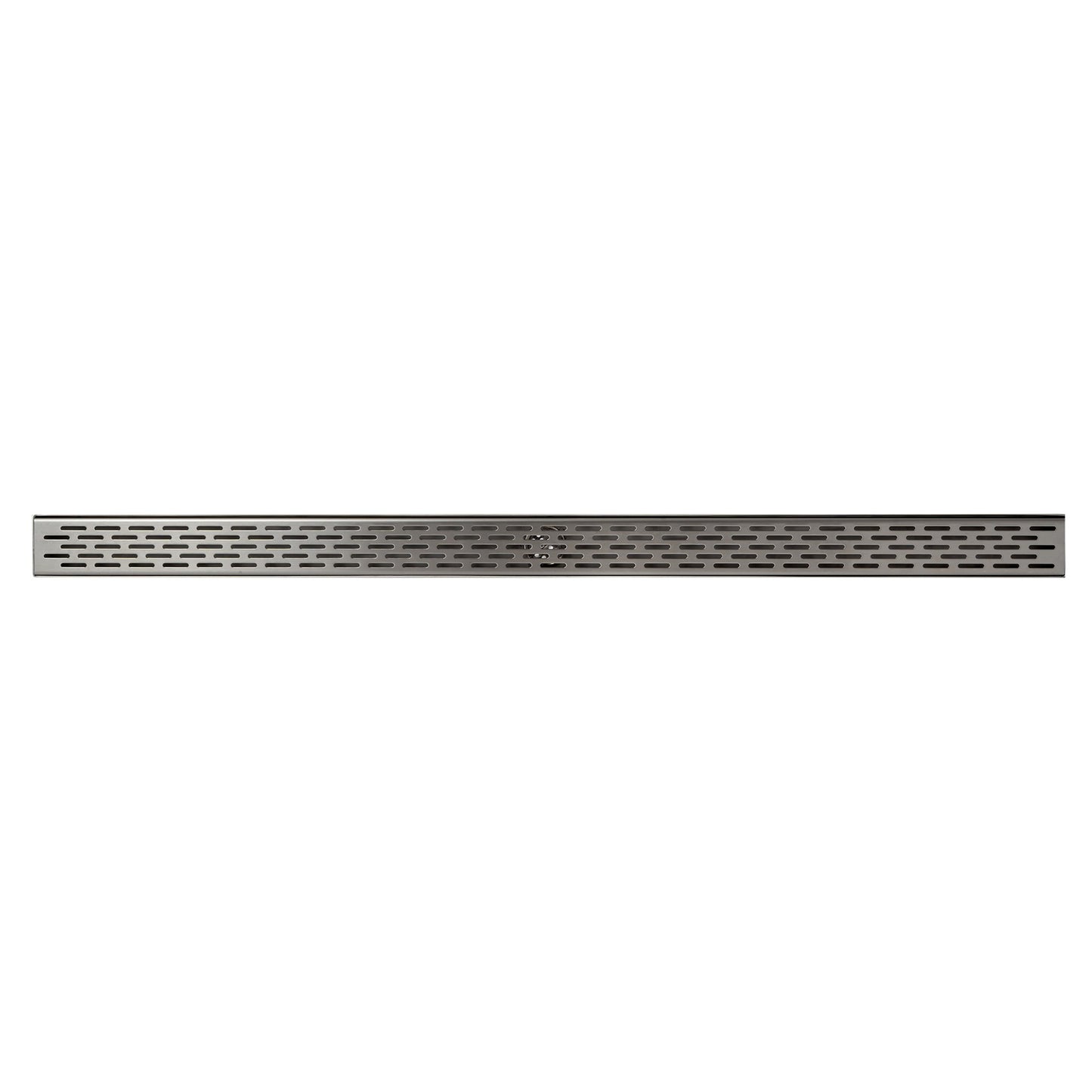 ALFI Brand ABLD47C-BSS 47" Brushed Stainless Steel Rectangle Linear Shower Drain With Groove Holes