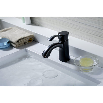 ANZZI Alto Series 3" Single Hole Oil Rubbed Bronze Mid-Arc Bathroom Sink Faucet