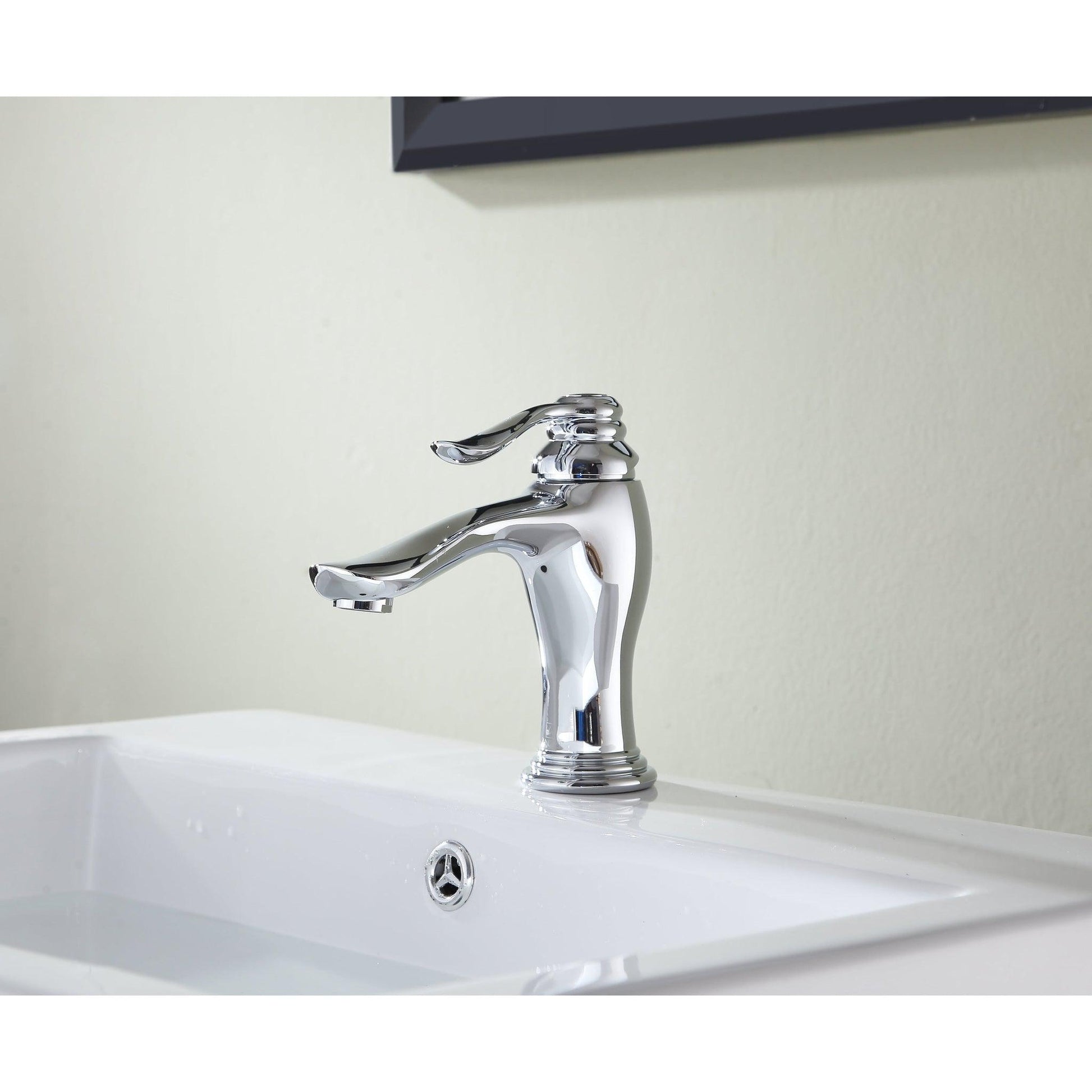 ANZZI Anfore Series 3" Single Hole Polished Chrome Bathroom Sink Faucet