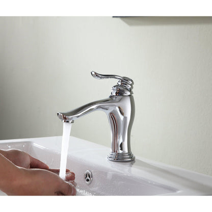 ANZZI Anfore Series 3" Single Hole Polished Chrome Bathroom Sink Faucet