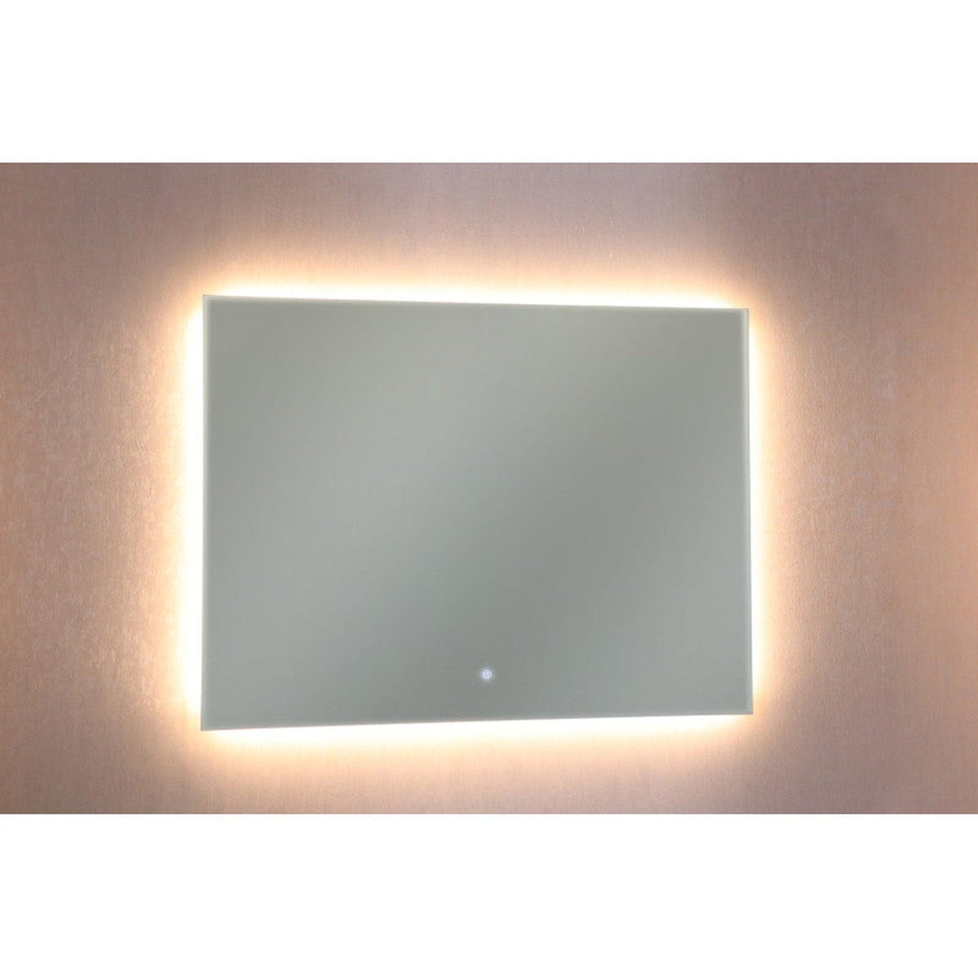 ANZZI Autumn Series 36" x 48" Frameless Led Bathroom Mirror With Built-In Defogger