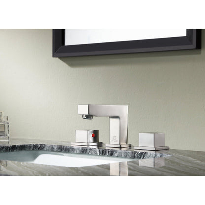 ANZZI Bonette Series 3" Widespread Brushed Nickel Bathroom Sink Faucet