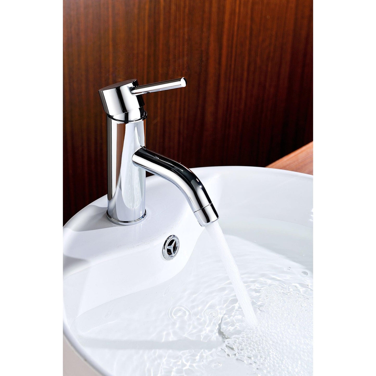 ANZZI Bravo Series 2" Single Hole Polished Chrome Low-Arc Bathroom Sink Faucet