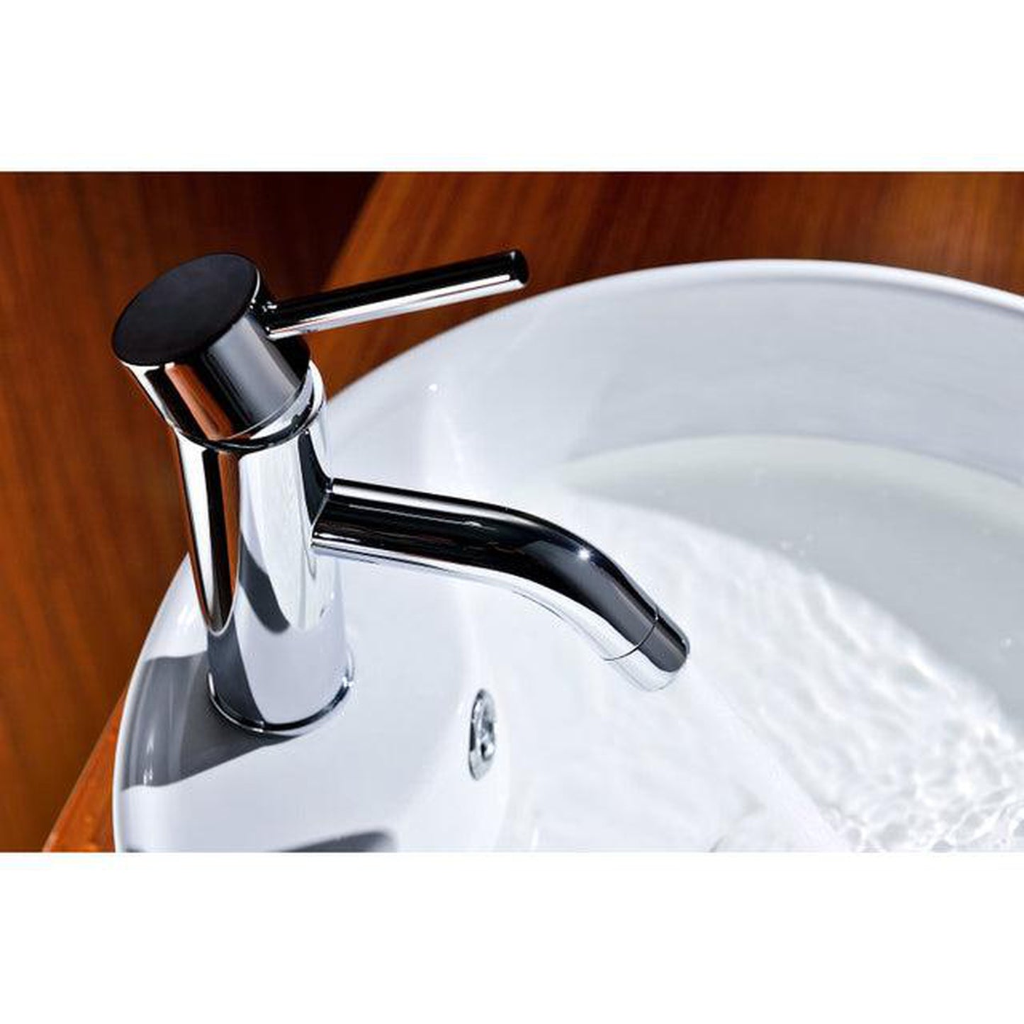 ANZZI Bravo Series 2" Single Hole Polished Chrome Low-Arc Bathroom Sink Faucet