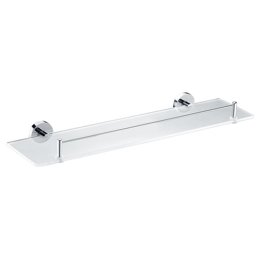 ANZZI Caster Series 19" Polished Chrome Glass Shelf