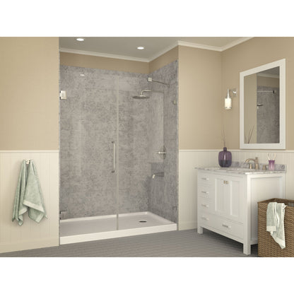 ANZZI Colossi Series 36" x 60" White Right Drain Single Threshold Shower Base With Built-in Tile Flange