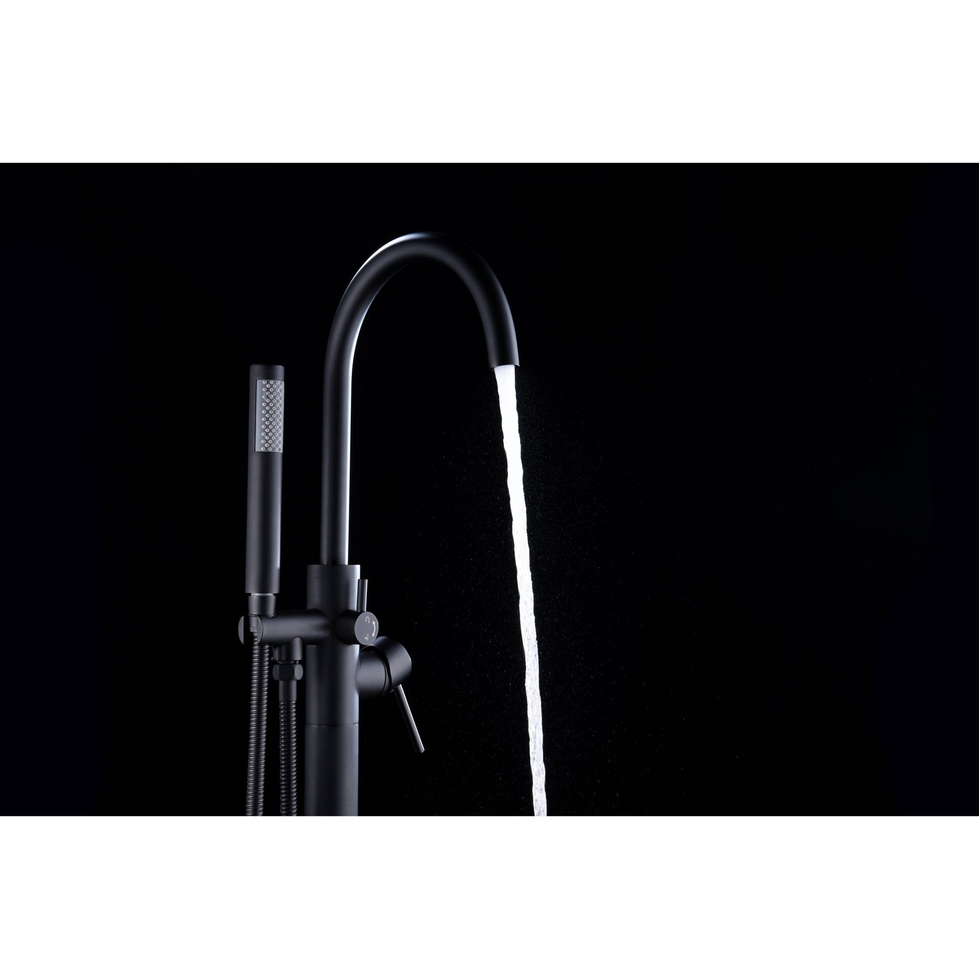 ANZZI Coral Series 2-Handle Oil Rubbed Bronze Clawfoot Tub Faucet With Euro-Grip Handheld Sprayer