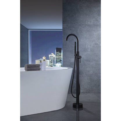 ANZZI Coral Series 2-Handle Oil Rubbed Bronze Clawfoot Tub Faucet With Euro-Grip Handheld Sprayer