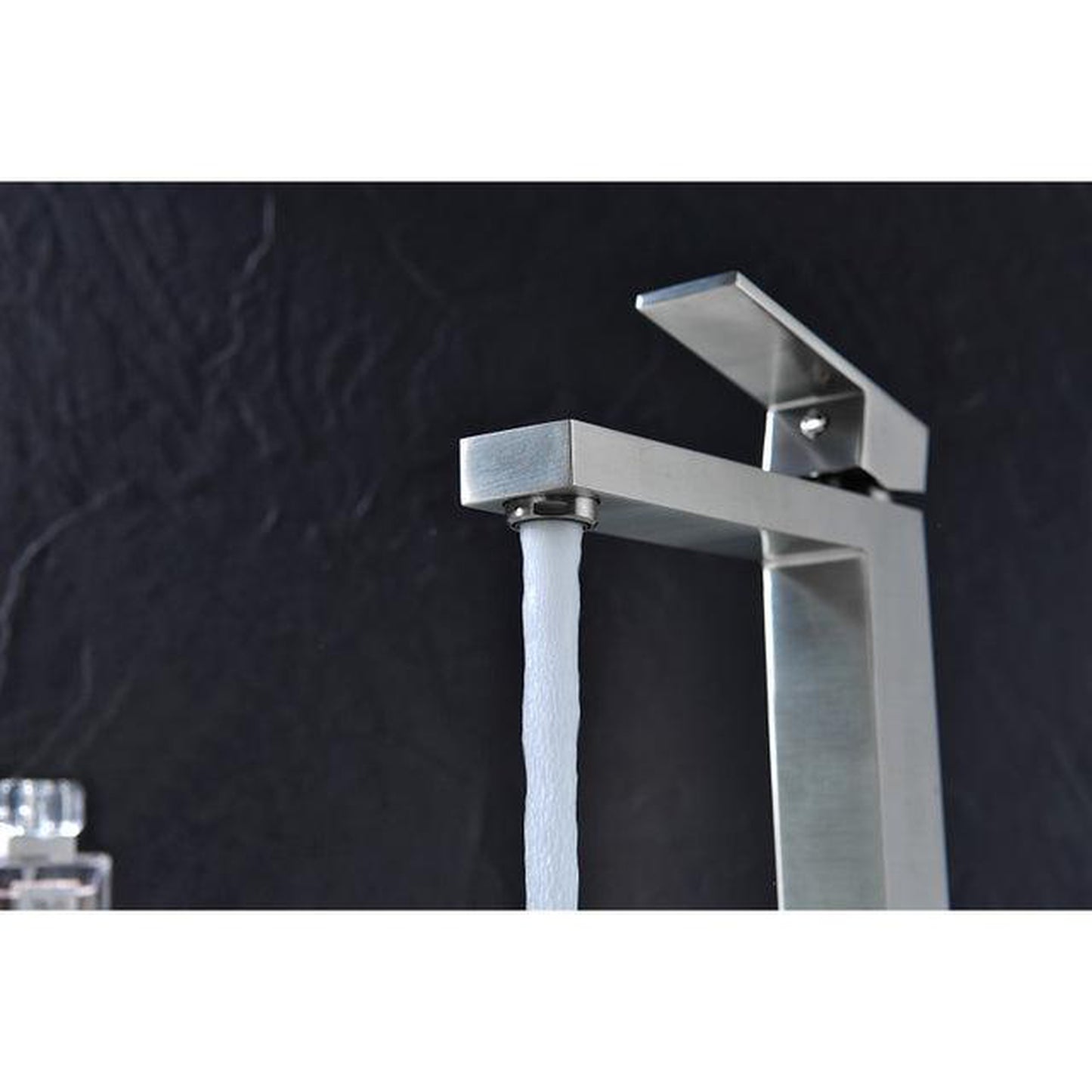 ANZZI Enti Series 9" Single Hole Brushed Nickel Bathroom Sink Faucet