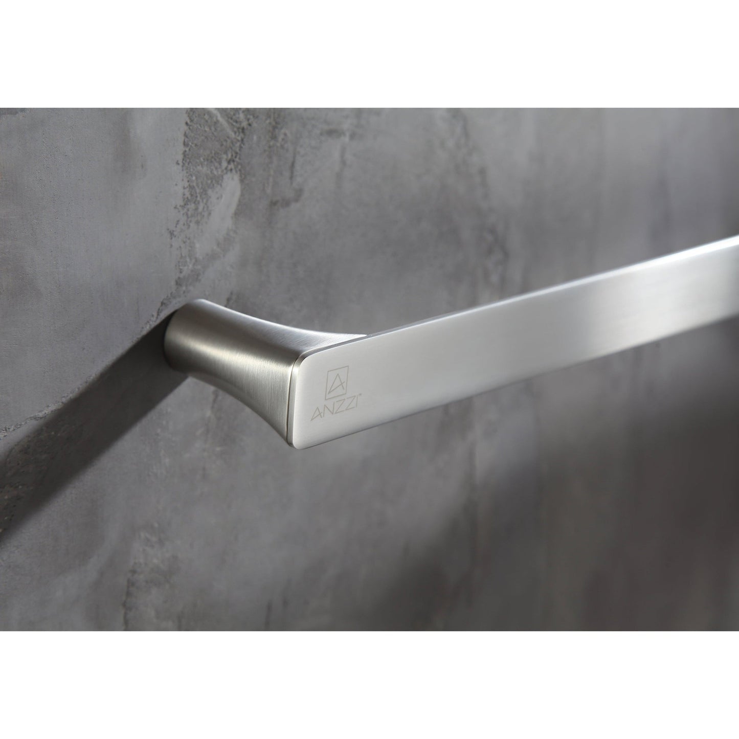 ANZZI Essence Series 25" Brushed Nickel Wall-Mounted Single Towel Bar