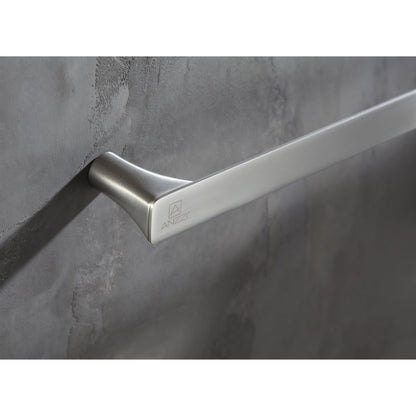 ANZZI Essence Series 25" Brushed Nickel Wall-Mounted Single Towel Bar