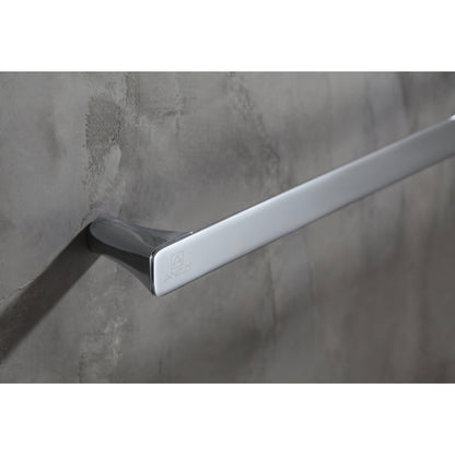 ANZZI Essence Series 25" Polished Chrome Wall-Mounted Single Towel Bar