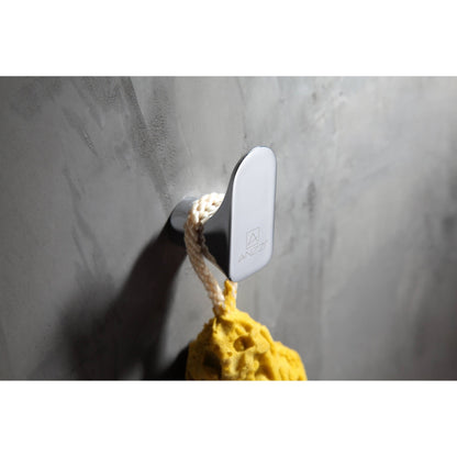 ANZZI Essence Series Polished Chrome Wall-Mounted Single Robe Hooks