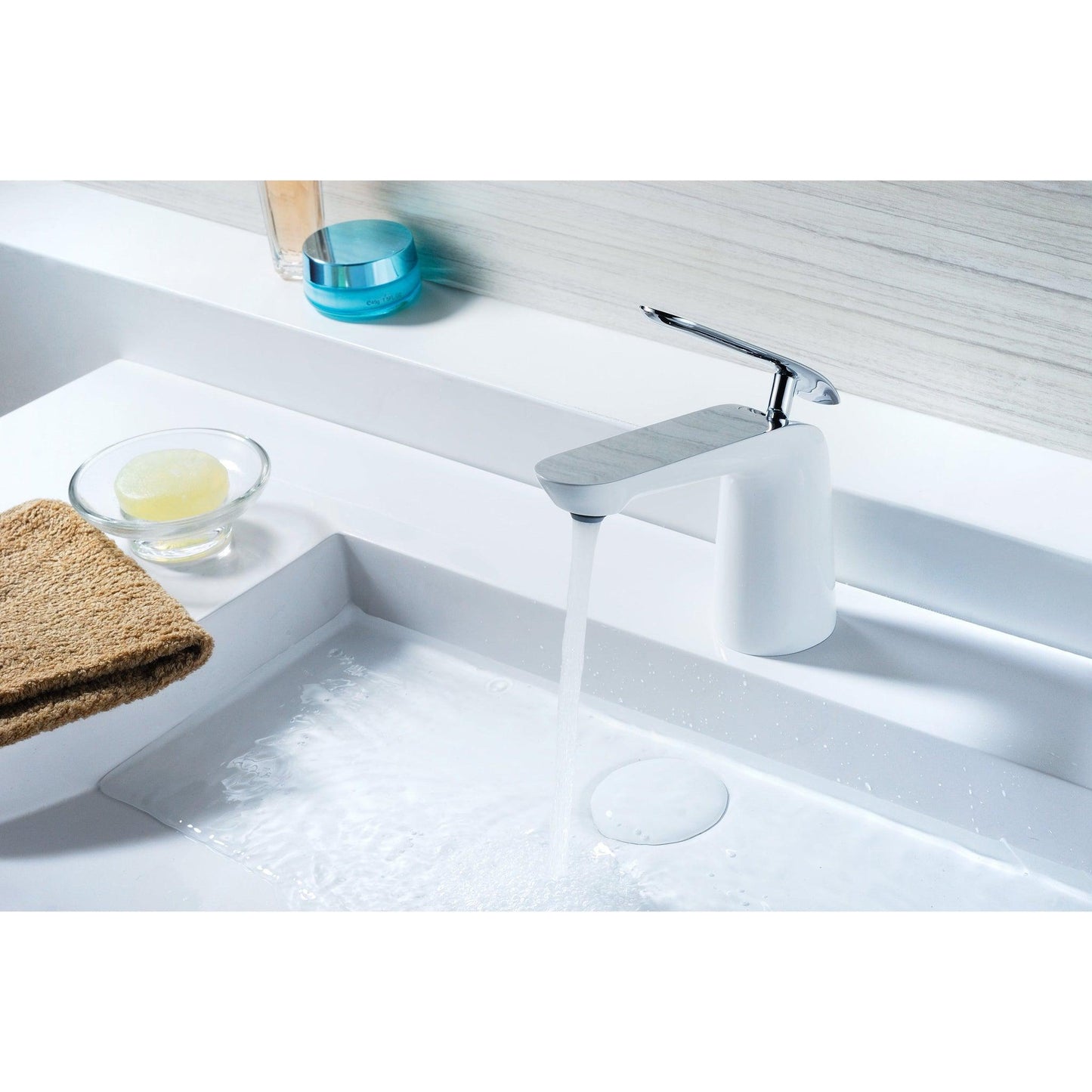 ANZZI Etude Series 5" Single Hole Polished Chrome Low-Arc Bathroom Sink Faucet
