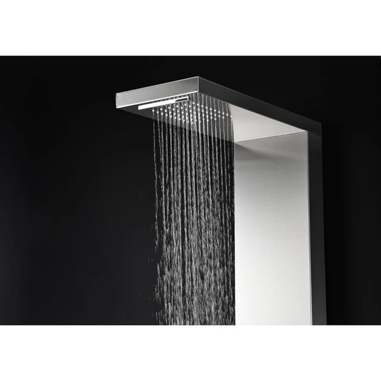 ANZZI Expense Series 57" Brushed Stainless Steel 2-Jetted Full Body Shower Panel With Heavy Rain Shower Head and Euro-Grip Hand Sprayer