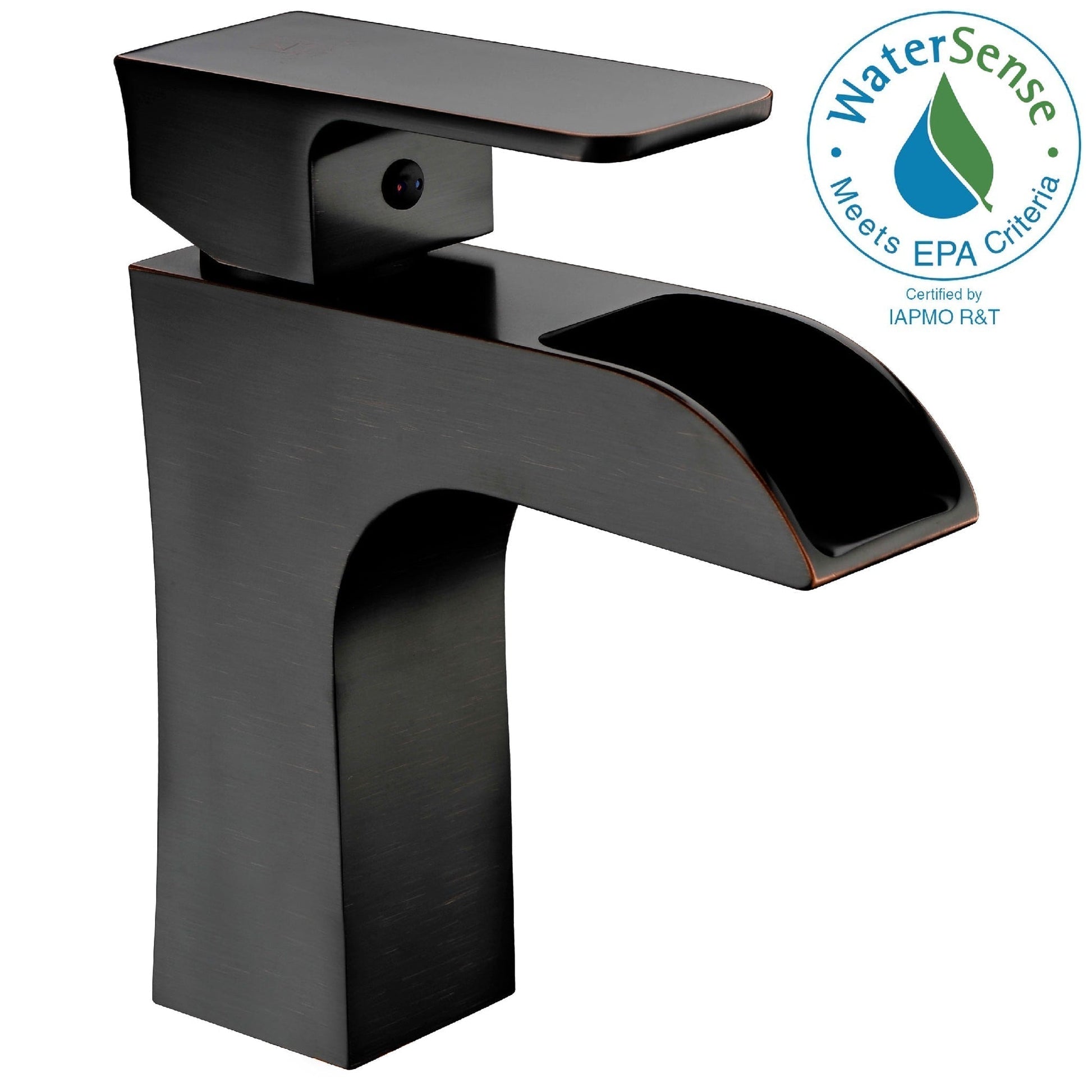 ANZZI Forza Series 4" Single Hole Oil Rubbed Bronze Low-Arc Bathroom Sink Faucet