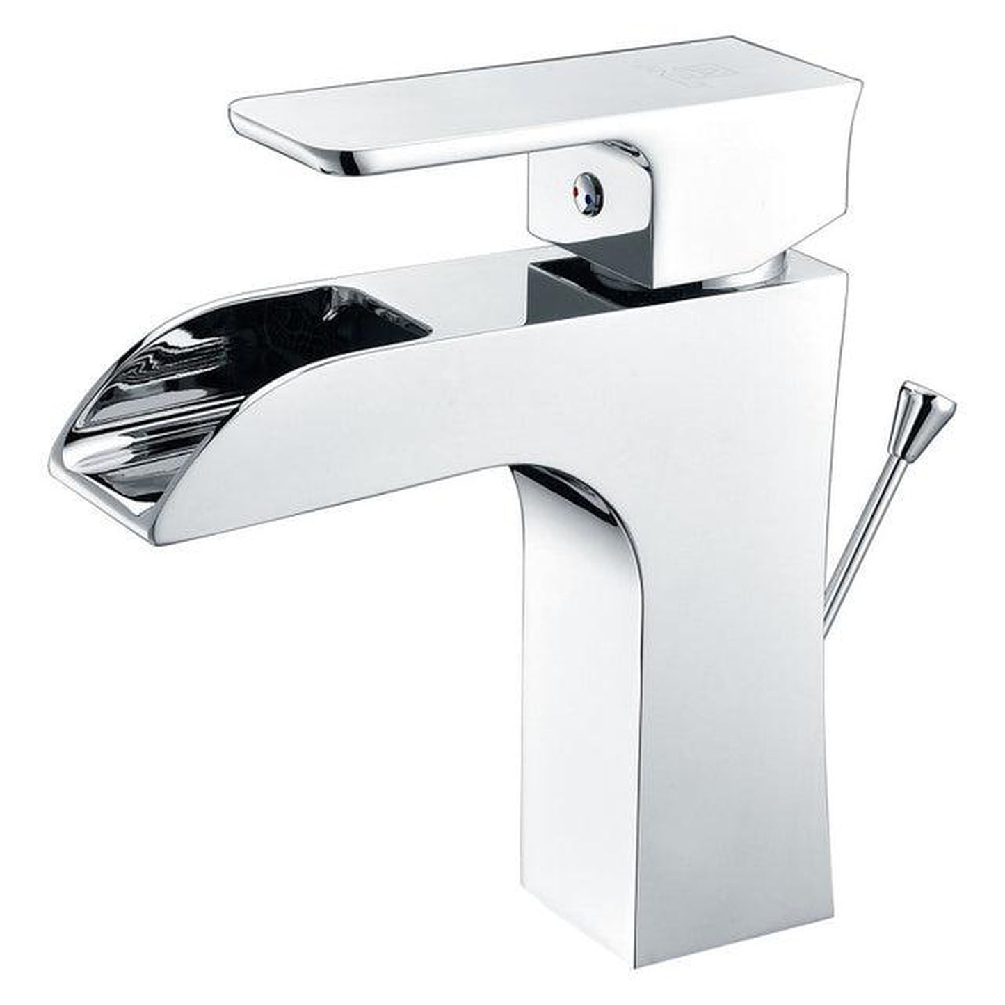 ANZZI Forza Series 4" Single Hole Polished Chrome Low-Arc Bathroom Sink Faucet