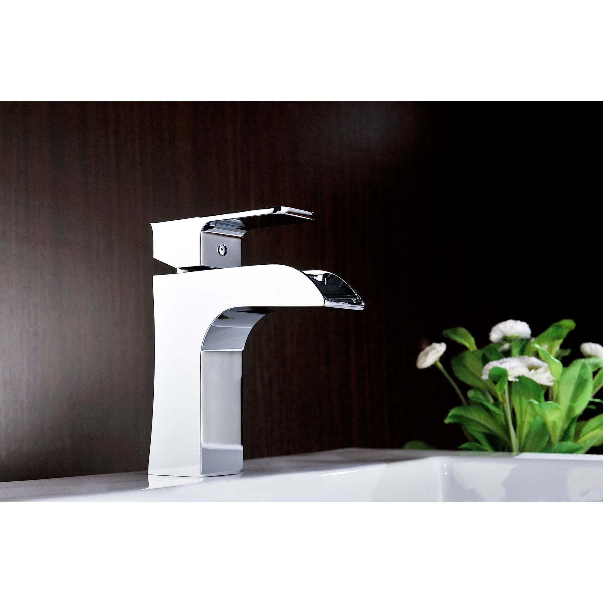 ANZZI Forza Series 4" Single Hole Polished Chrome Low-Arc Bathroom Sink Faucet