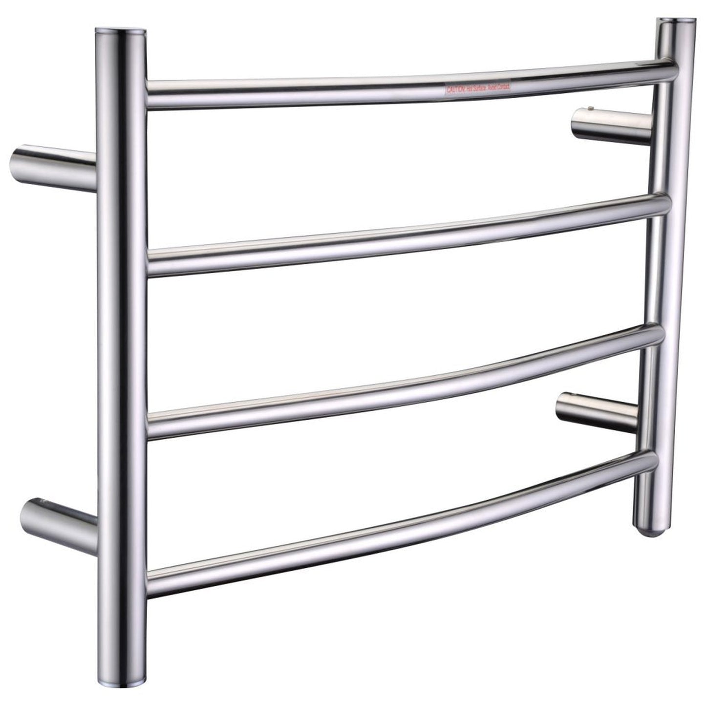 ANZZI Glow Series 4-Bar Stainless Steel Polished Chrome Wall-Mounted Electric Towel Warmer Rack