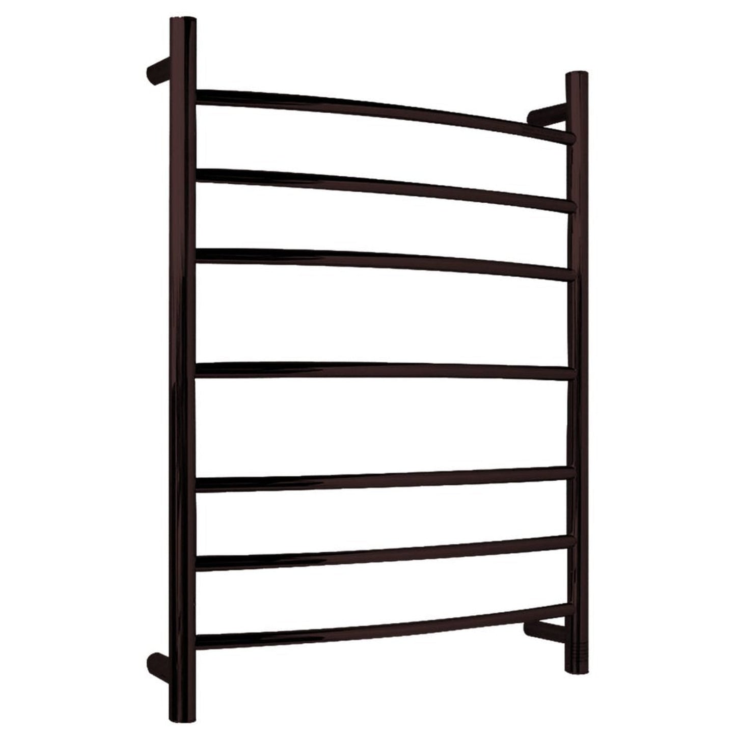 ANZZI Gown Series 7-Bar Stainless Steel Oil Rubbed Bronze Wall-Mounted Electric Towel Warmer Rack in
